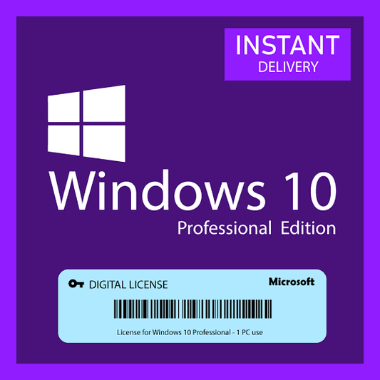 Windows 10 Pro Product Key - Instant Delivery | Genuine License (Global/Region Free)