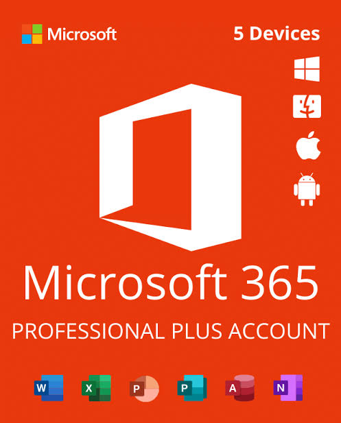Microsoft Office 365 Account professional Edition | Windows Edition | 5 Devices
